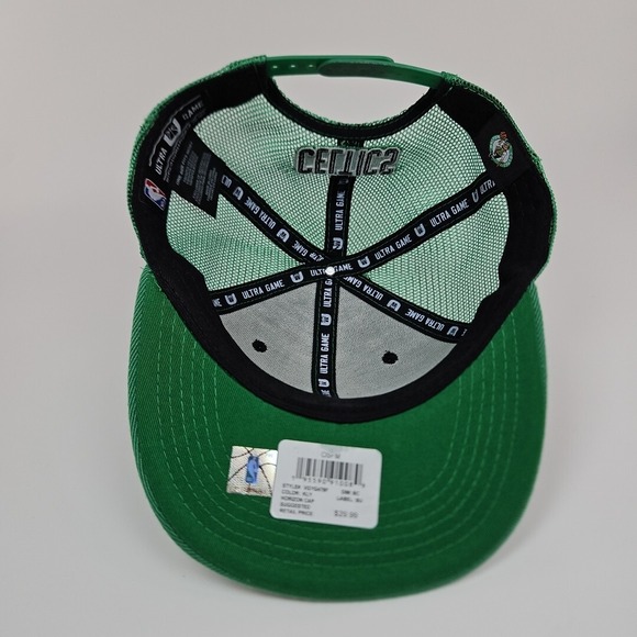 NBA Ultra Game Boston Celtics Men's Mesh Trucker Hat One Size Fits Most - Picture 5 of 5